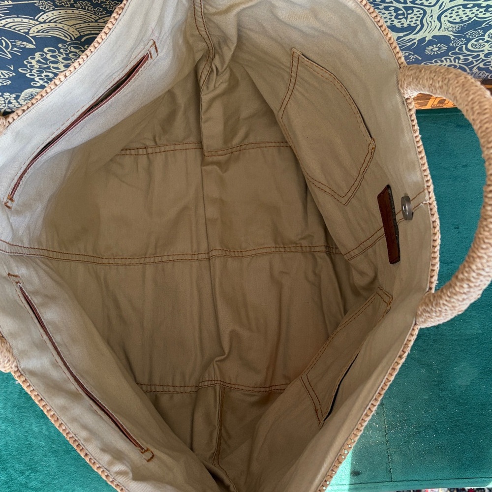 IBELIV Vanilla Raffia Tote Bag - Picture 2 of 5